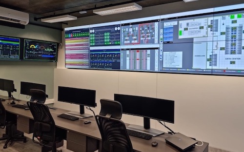 Centro de Operações da Armazém Cloud, em Joinville: dados em tempo real para garantir segurança de empresas e órgãos públicos.
