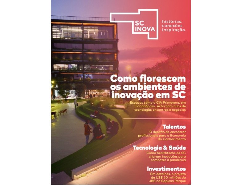 Revista SC Inova é lançada durante o Startup Summit 2022, em Florianópolis