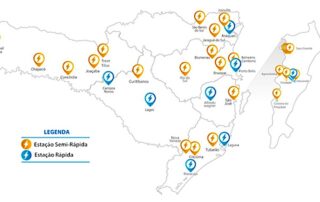 Programa da Celesc e do Governo do Estado em parceria com Fundação CERTI vai resultar em 10 novas estações para veículos elétricos pelo estado.