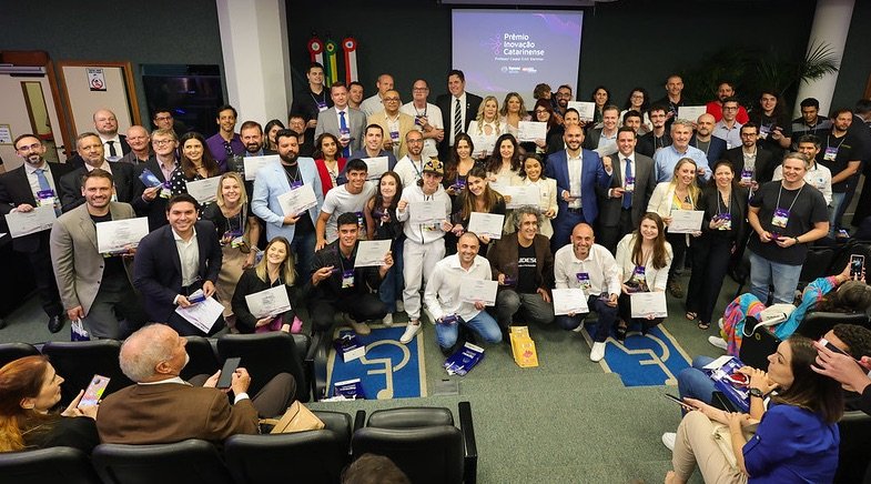 Ao todo, 60 pessoas, instituições de ensino e empresas do estado foram reconhecidas com o Prêmio Inovação Catarinense