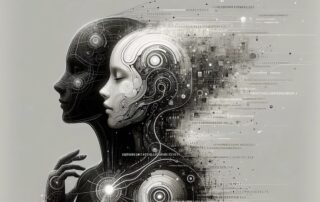 Enquanto a IA avança, nós, humanos, passamos por uma transformação menos positiva, onde o pensamento binário, polarizado, prevalece.